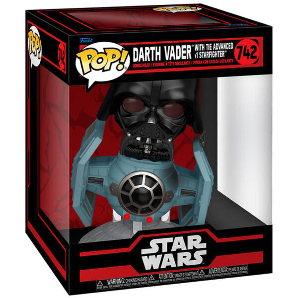 Funko Pop! Deluxe Star Wars - Darth Vader with Tie Advanced Starfighter #742 Image 1