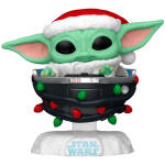 Funko Pop! Star Wars - Grogu with Santa Hat in Pram #746 Image 2