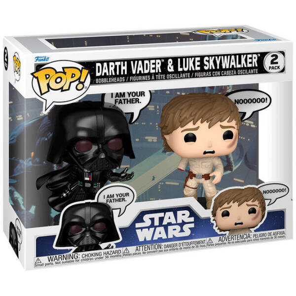 Funko Pop! Star Wars - Darth Vader & Luke Skywalker (2 pack) Image 1