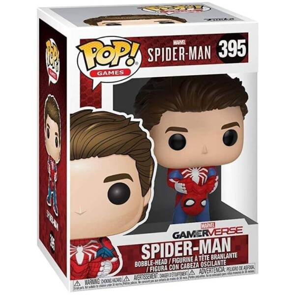 Funko Pop! Marvel Spider-Man - unmasked Spider-Man #395 Image 2