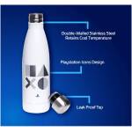 PlayStation Metal Water Bottle White 500ml Image 3