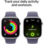 Apple Watch Series 11 46mm Silver/Purple Fog Sport M/L MEVA4 Image 3