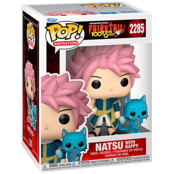 Funko Pop! Fairy Tail 100 Years Quest - Natsu with Happy #2285 Image 1