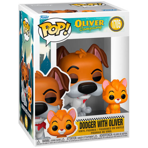 Funko Pop! Disney Oliver & Company - Dodger with Oliver #1705 Image 1