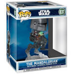 Funko Pop! Deluxe Star Wars Mandalorian & Grogu The Mandalorian with Grogu in Imperial Remnant AT-RT #837 Image 1