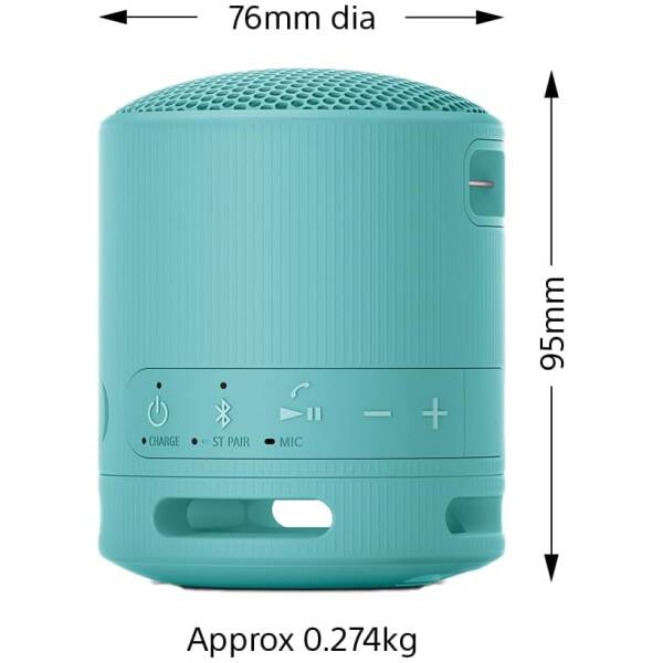 Sony SRS-XB100 Bluetooth Speaker Blue Image 2
