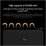 Xiaomi Power Bank Redmi 20000 mAh 18W Fast Charger Black Image 2