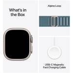 Apple Watch Ultra 3 (2025) GPS + Cellular 5G 49mm Natur Titanium/Light Blue/Alpine M MEWM4 Image 6