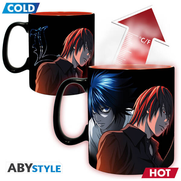 Death Note L & Light Heat Change Mug 460ml Image 2