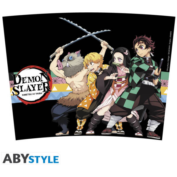 Demon Slayer Travel mug "Characters Strip Patterns" 355ml Image 2