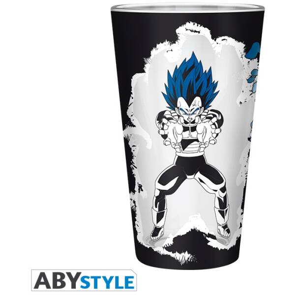 Dragon Ball Super Premium Large Glass 400ml Goku/Vegeta Image 2