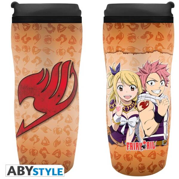 Fairy Tail Travel mug "Lucy and Natsu" 355ml Image 1