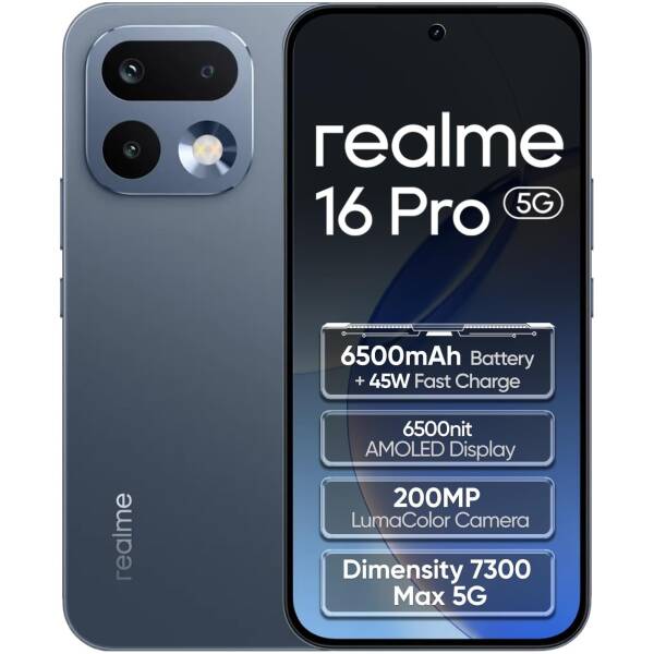 Realme 16 Pro 8/256GB Pebble Gray Image 1
