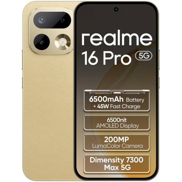 Realme 16 Pro 8/256GB Master Gold Image 1