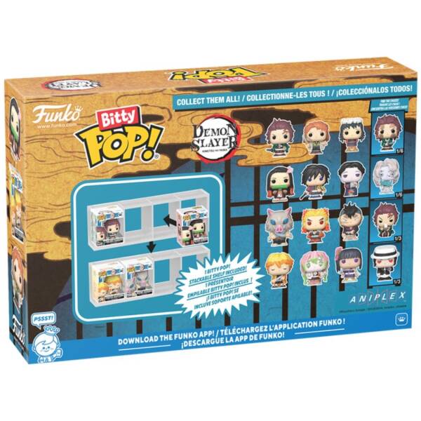 Blister 4 figures Bitty POP Demon Slayer Inosuke Image 2