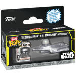 Funko Bitty Pop! Ride Star Wars The Mandalorian with Grogu in N-1 Starfighter Image 1