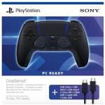 Playstation DualSense Wireless Controller Midnight Black (+USB cabel for PC) Image 1