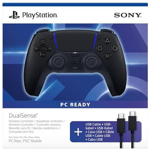 Playstation DualSense Wireless Controller Midnight Black (+USB cabel for PC) Image 1