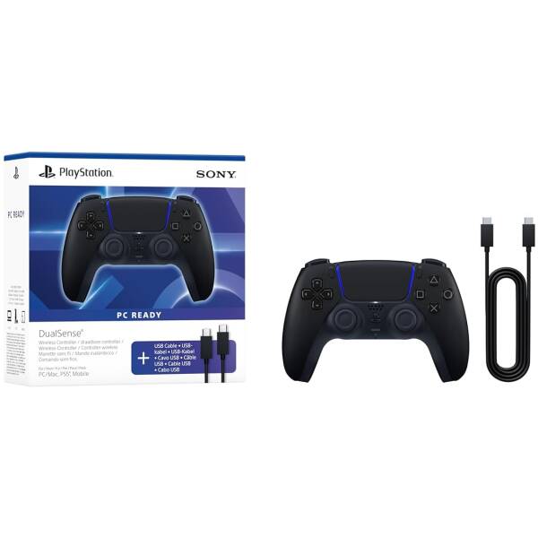Playstation DualSense Wireless Controller Midnight Black (+USB cabel for PC) Image 2