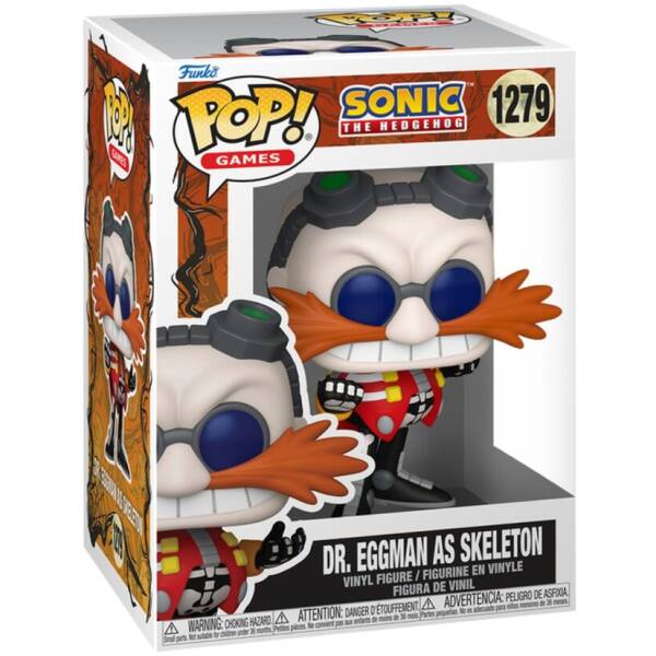 Funko Pop! Sonic The Hedgehog Dr. Eggman as Skeleton #1279 Image 1
