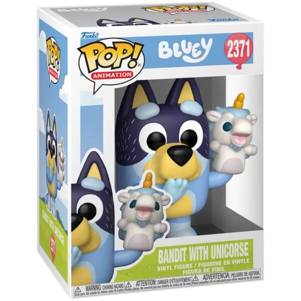 Funko Pop! Bluey Bandit with Unicourse #2371 Image 1