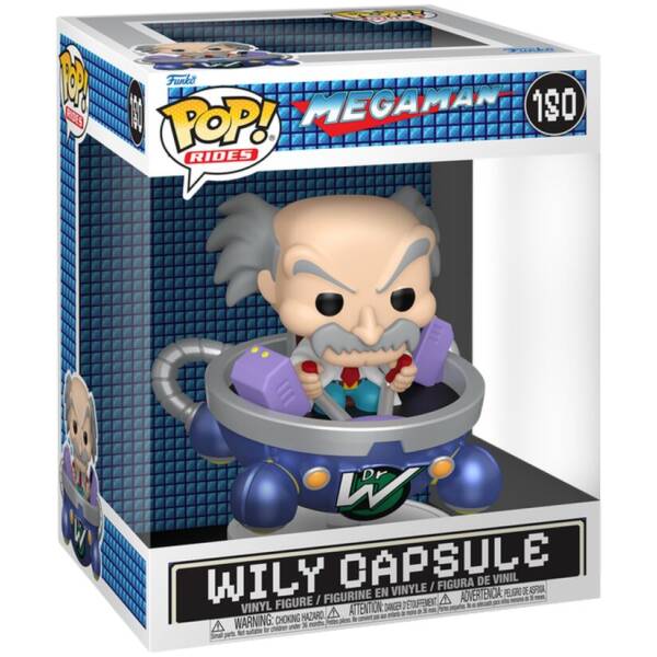 Funko Pop Rides Deluxe Mega Man Dr. Wily in Wily Capsule #180 Image 1
