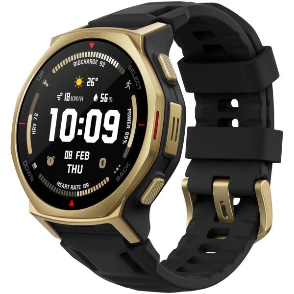 Amazfit T-Rex 3 Pro NFC, 44mm with Silicone Strap, Black Gold EU W2548GL1N Image 1