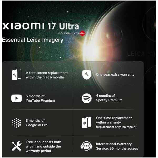 XIAOMI 17 ULTRA 16/512B 5G DS BLACK + KIT CAMERA Image 2