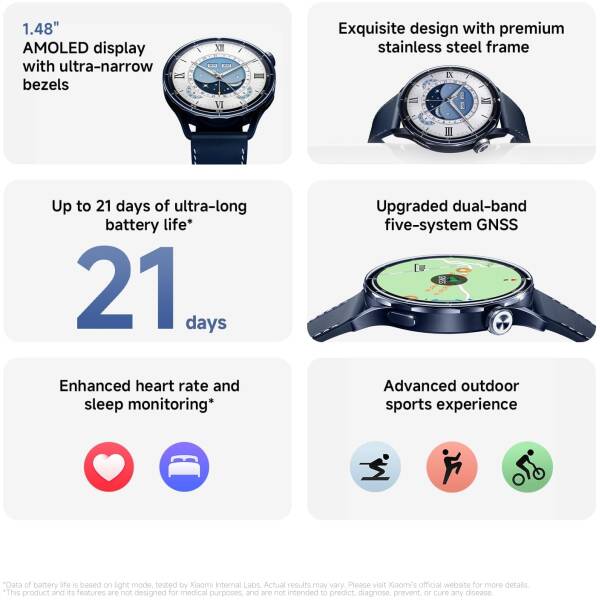 Xiaomi Watch S5 46mm Silver EU BHR08ISGL Image 2
