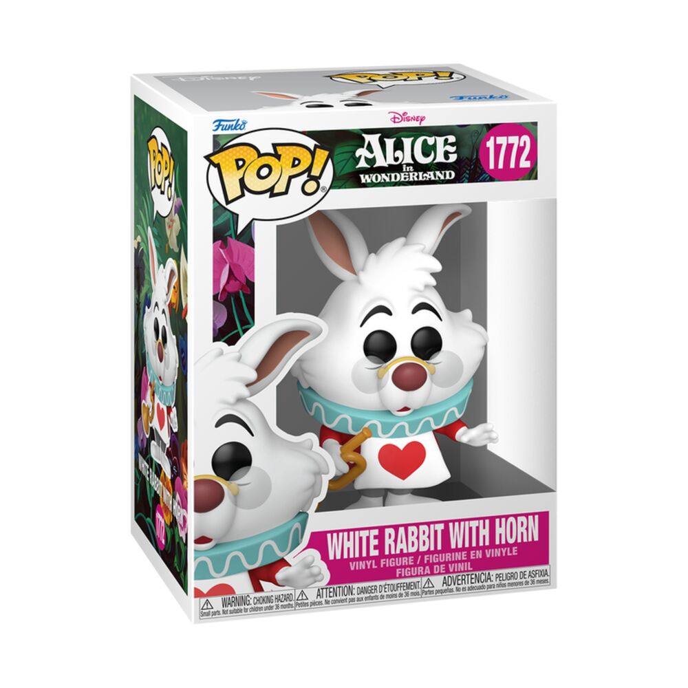 Funko Pop! Disney Alice in Wonderland White Rabbit with Horn #1772 Image 1 VR.LV Funko Pop! Disney Alice in Wonderland White Rabbit with Horn #1772 Image 1