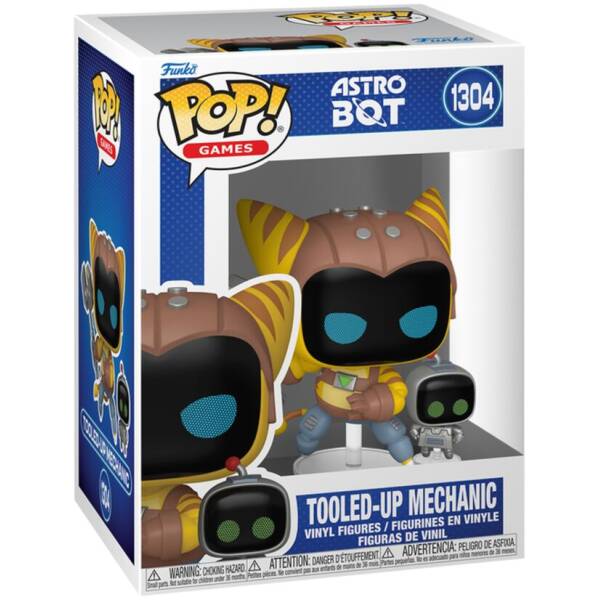 Funko Pop! Astro Bot & Buddy Tooled-Up Mechanic #1304 (Ratchet and Clank) Image 1