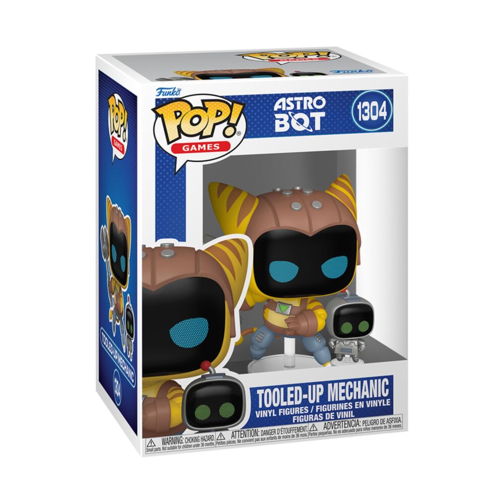 Funko Pop! Astro Bot & Buddy Tooled-Up Mechanic #1304 (Ratchet and Clank) Image 1 VR.LV Funko Pop! Astro Bot & Buddy Tooled-Up Mechanic #1304 (Ratchet and Clank) Image 1