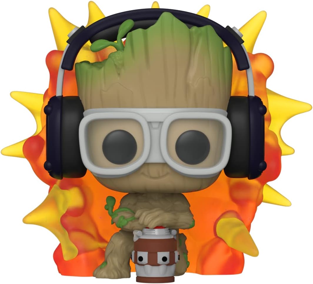 Funko Pop! Marvel: I'm Groot - Groot with Detonator #1195 Image 1 VR.LV Funko Pop! Marvel: I'm Groot - Groot with Detonator #1195 Image 1