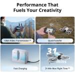 DJI Drone Flip with 48 MPx 100 fps Camera with DJI RC2 Remote Controller Image 5