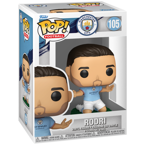 Funko Pop! Football: Manchester City - Rodri #105 Image 1