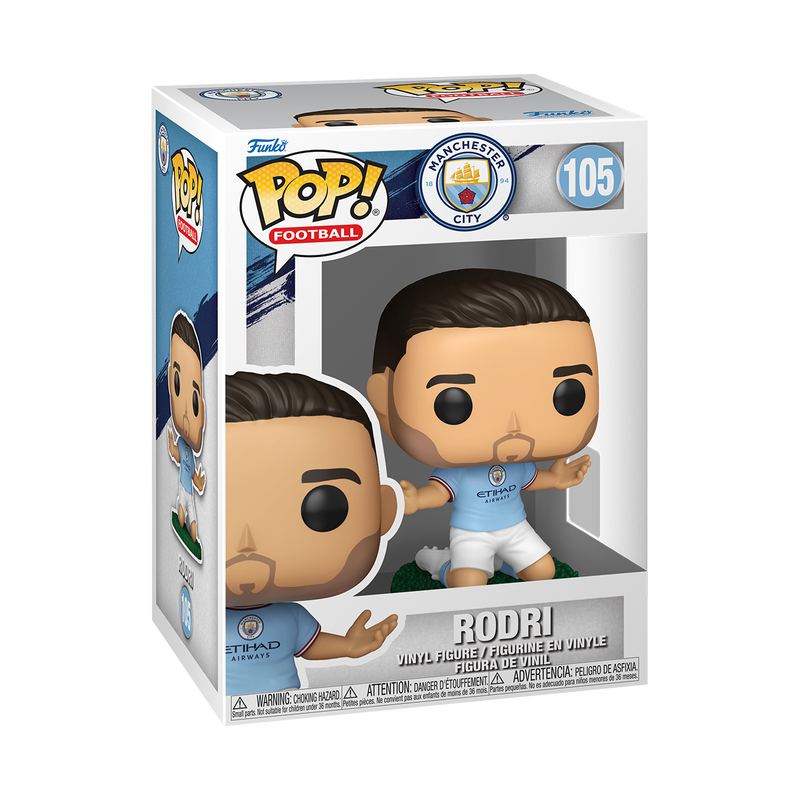 Funko Pop Football Manchester City - Rodri 105 Image 1 VR.LV Funko Pop! Football: Manchester City - Rodri #105 Image 1
