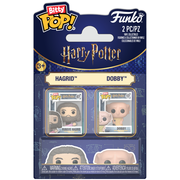 Funko Bitty POP pack 2 figures Harry Potter Hagrid & Dobby Image 1