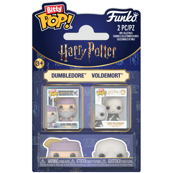 Funko Bitty POP pack 2 figures Harry Potter Dumbledore & Voldemort Image 1
