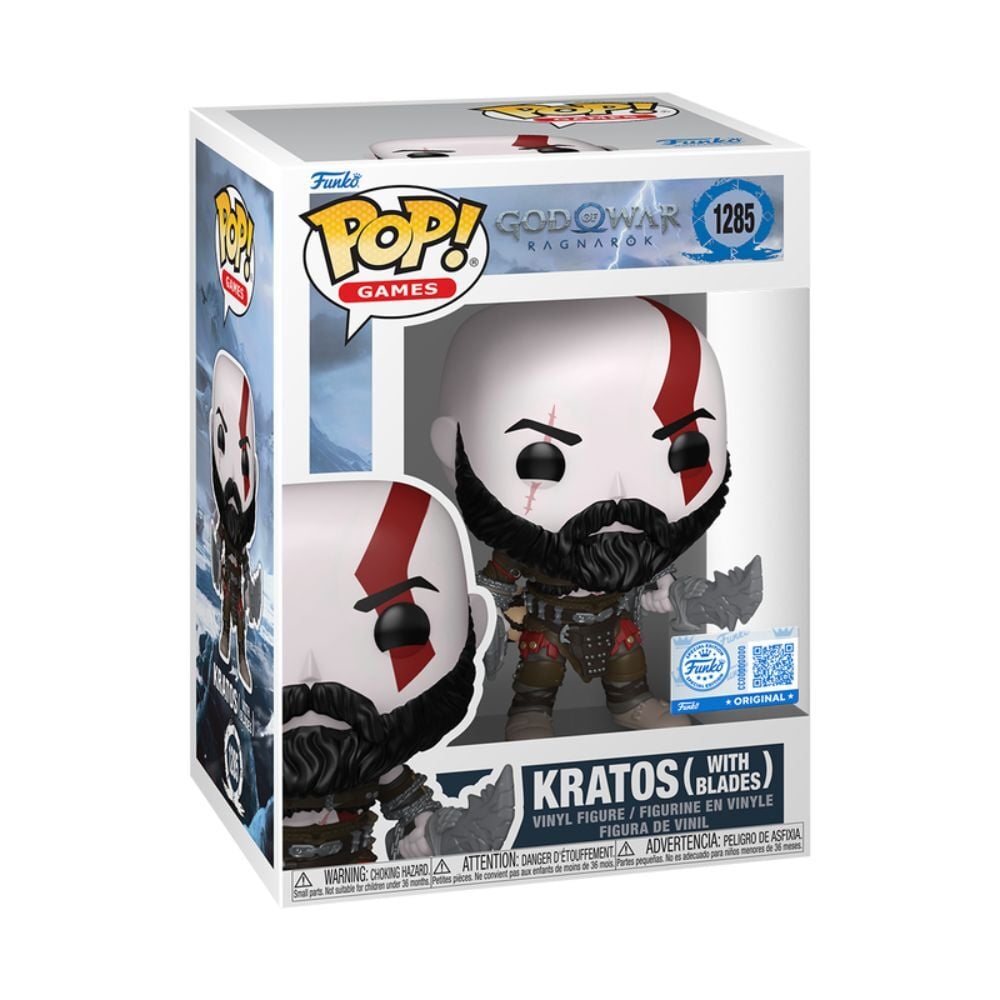 Funko Pop! Exclusive God of War - Kratos with Blades #1285 Image 1 VR.LV Funko Pop! Exclusive God of War - Kratos with Blades #1285 Image 1