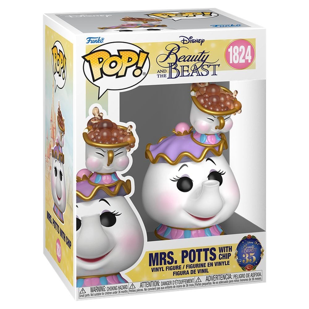 Funko Pop! Disney Beauty And The Beast - Mrs. Potts with Chip #1824 Image 1 VR.LV Funko Pop! Disney Beauty And The Beast - Mrs. Potts with Chip #1824 Image 1