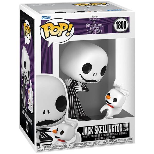 Funko Pop! Disney The Nightmare Before Christmas - Jack Skellington with Zero #1808 Image 1