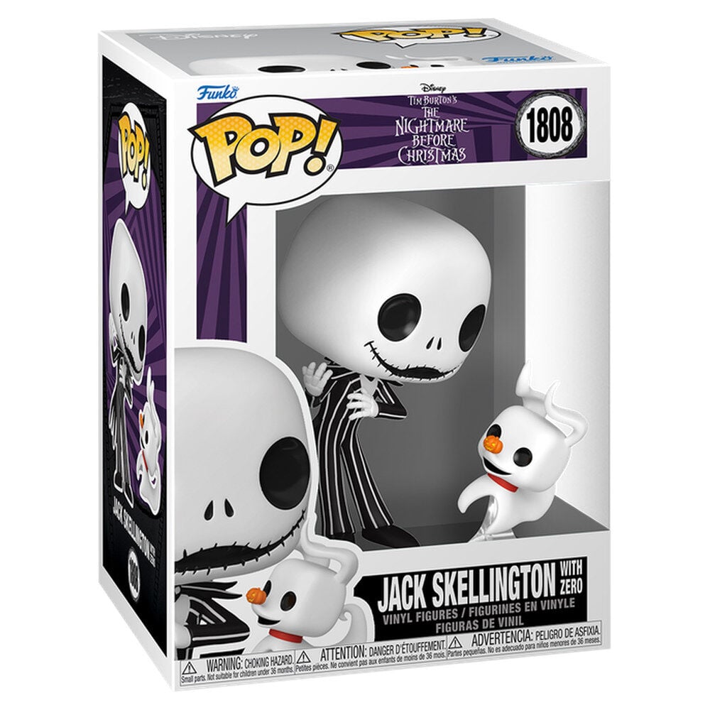 Funko Pop! Disney The Nightmare Before Christmas - Jack Skellington with Zero #1808 Image 1 VR.LV Funko Pop! Disney The Nightmare Before Christmas - Jack Skellington with Zero #1808 Image 1