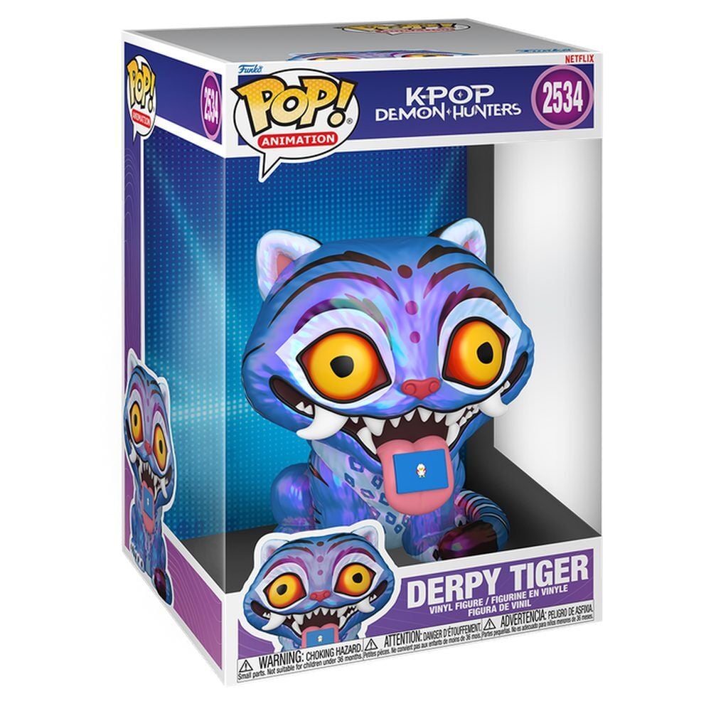 Funko Pop! Jumbo KPop Demon Hunters - Derpy Tiger #2534 Image 1 VR.LV Funko Pop! Jumbo KPop Demon Hunters - Derpy Tiger #2534 Image 1