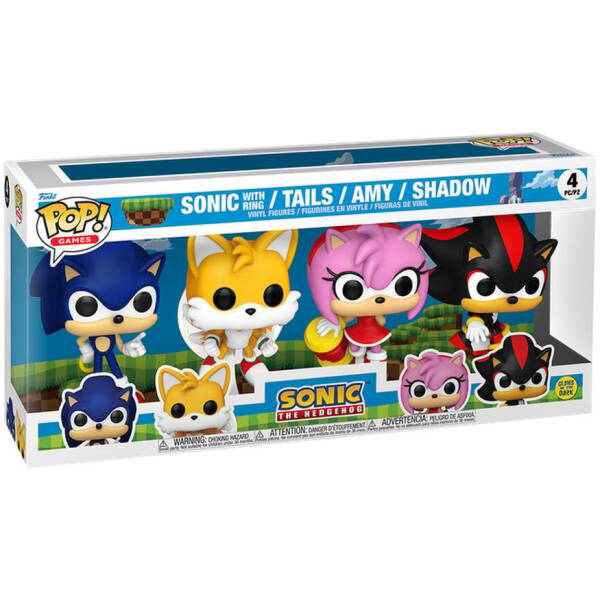 Funko Pop! Sonic the Hedgehog pack of 4 Image 1