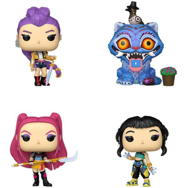 Funko Pop! KPop Demon Hunters Huntr/X pack of 4 Image 2