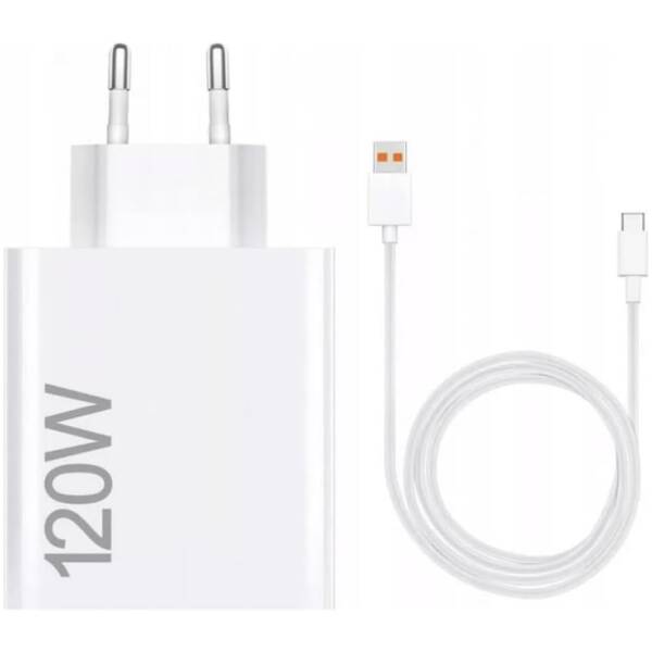 Xiaomi Travel Charger HyperCharge Combo USB-C 120W White Image 1