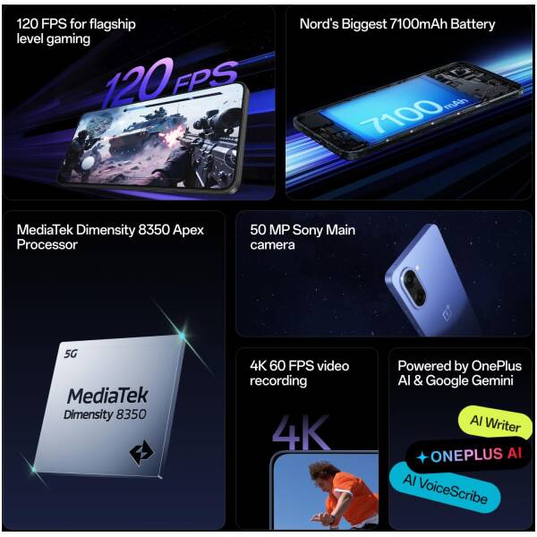 OnePlus Nord CE 5 8/256GB Marble Mist Image 2