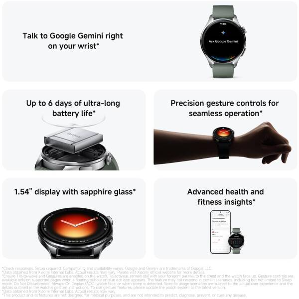 Xiaomi Watch 5 Black with Black Strap Image 2