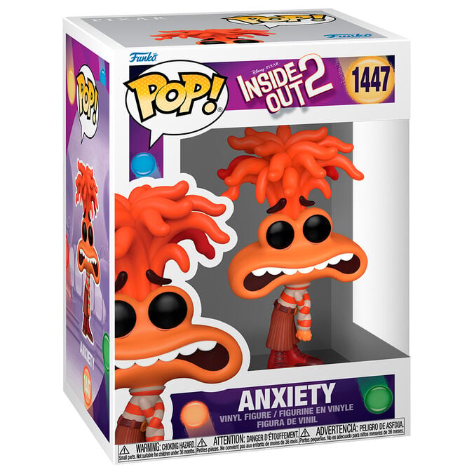 Funko Pop! Inside Out 2 - Anxiety #1447 Image 1 VR.LV Funko Pop! Inside Out 2 - Anxiety #1447 Image 1
