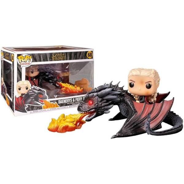 Funko Pop! Game of Thrones - Daenerys on Fiery Drogon #68 Image 1
